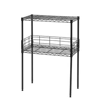 Suprima® Mini Desktop Carbon Steel Bookshelf - Small Version by DormCo - Grey