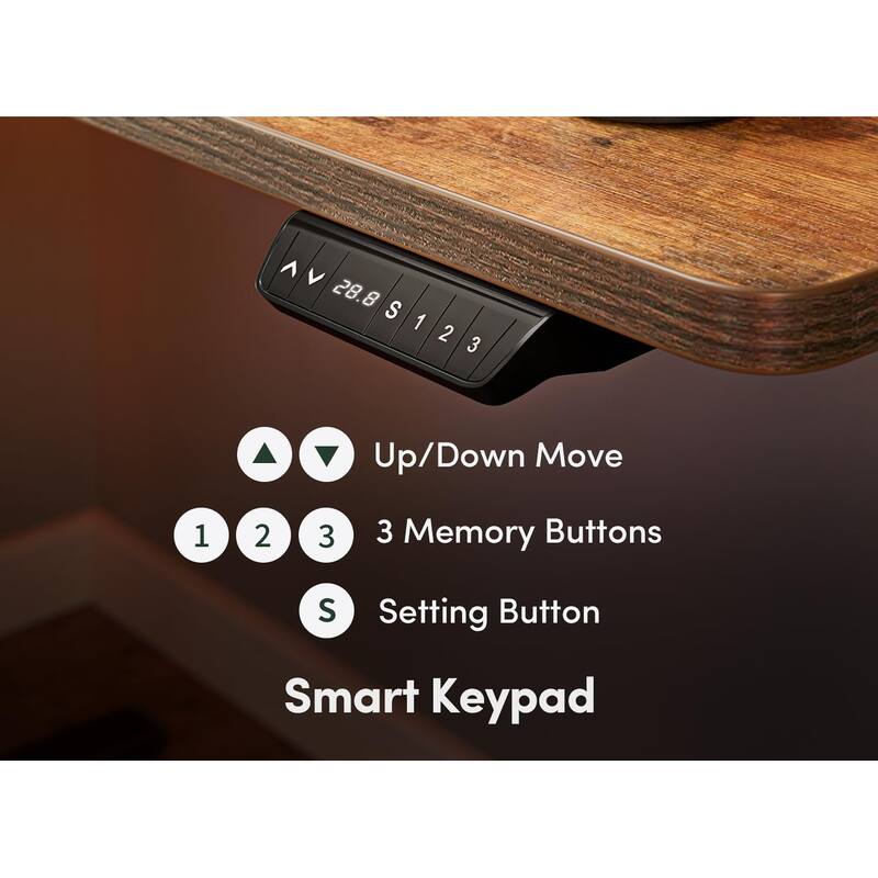 FEZIBO Electric Standing Desk, Height Adjustable Stand up Desk, Sit Stand Home Office Desk, Computer Desk