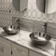 preview thumbnail 6 of 9, Bohr 14" Vessel Bathroom Sink in Nickel