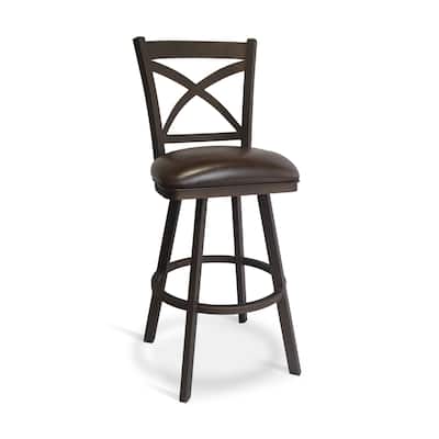 Tempo Furniture Edison Swivel 26" Counterstool/30" Barstool by Furnish Theory