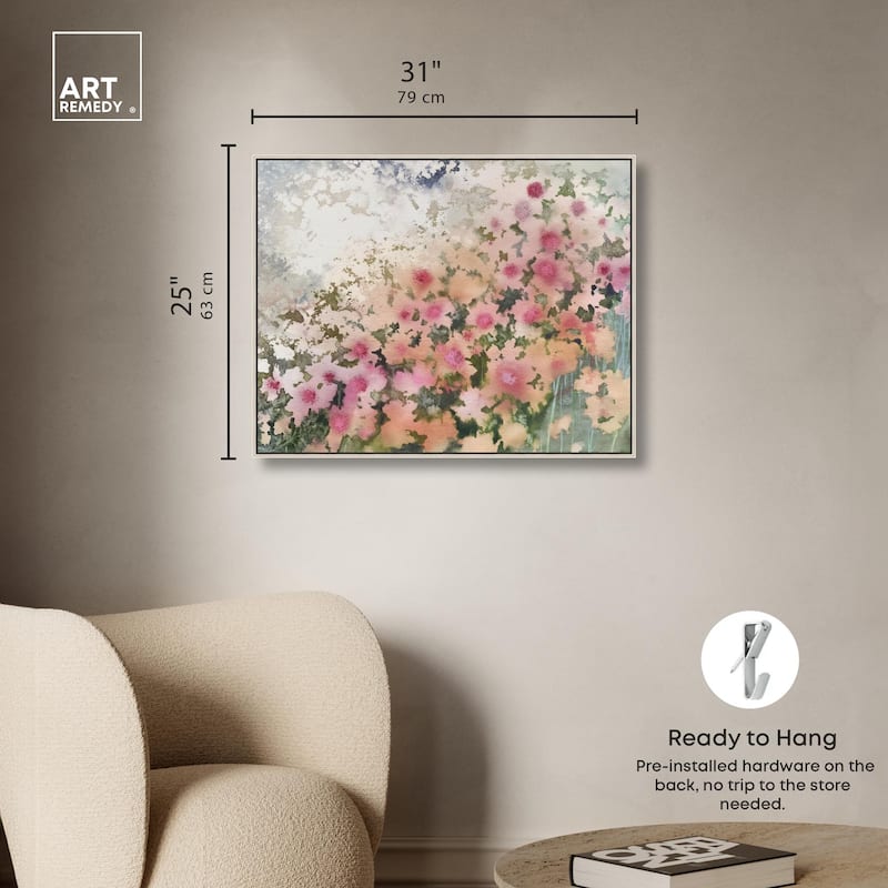 Roseate Remnants Canvas by Art Remedy