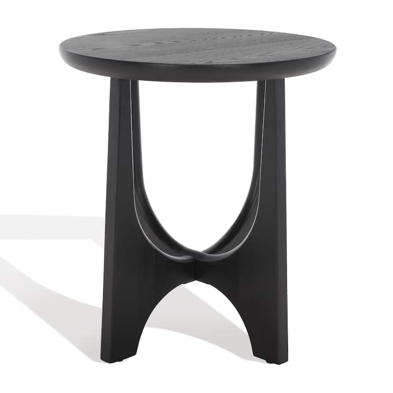 SAFAVIEH Couture Zvetka Wood Accent Table - 20 In. W x 20 In. D x 22 In. H - 20Wx20Dx22H - Black