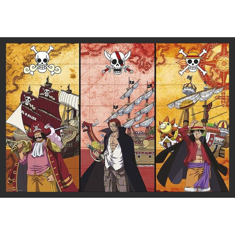 One Piece - Captain Boats Framed Art Poster - 24 x 36 Inch