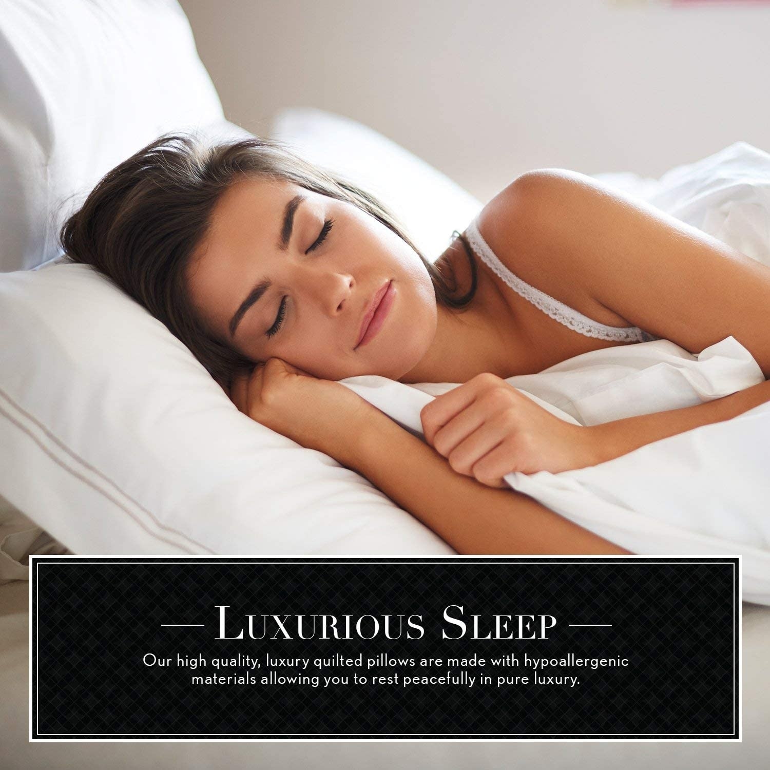 Dr Pillow Italian Luxury Quilted Pillow Queen Set of 2