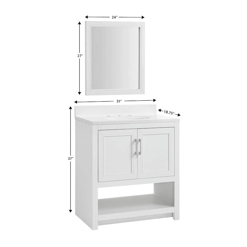 Blakely Vanity and Countertop with Mirror