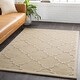 preview thumbnail 4 of 56, Hand-Woven Amy Tone-on-Tone Lattice Wool Rug - 3' x 5'