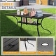 preview thumbnail 12 of 12, SUNCROWN Outdoor Patio 5/7 Piece Steel Dining Sets Metal Slatted Table and Stackable Chairs Powder Coated Frame