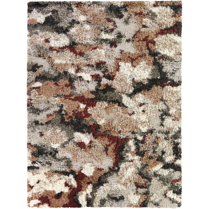 Kaden Abstract Shag Area Rug