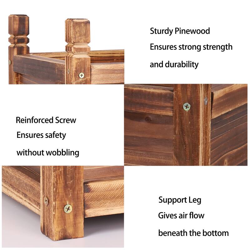 Wooden Raised Garden Bed Planter Box