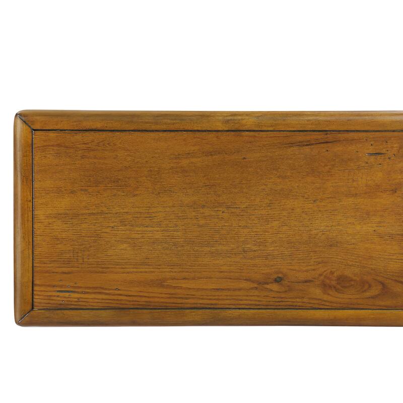 Solid Wood Rectangle End Table with Drawer