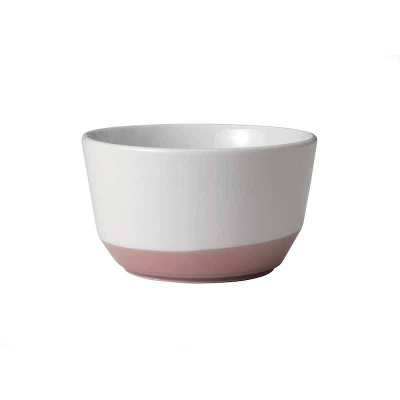 Libbey Austin 28-ounce Porcelain Soup Salad Bowl, Set of 4, Himalayan Salt Pink - Set of 4