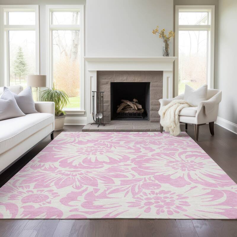 Vamo Botanic Elegance Weather Resistant Classic Meets Modern Outdoor Rug