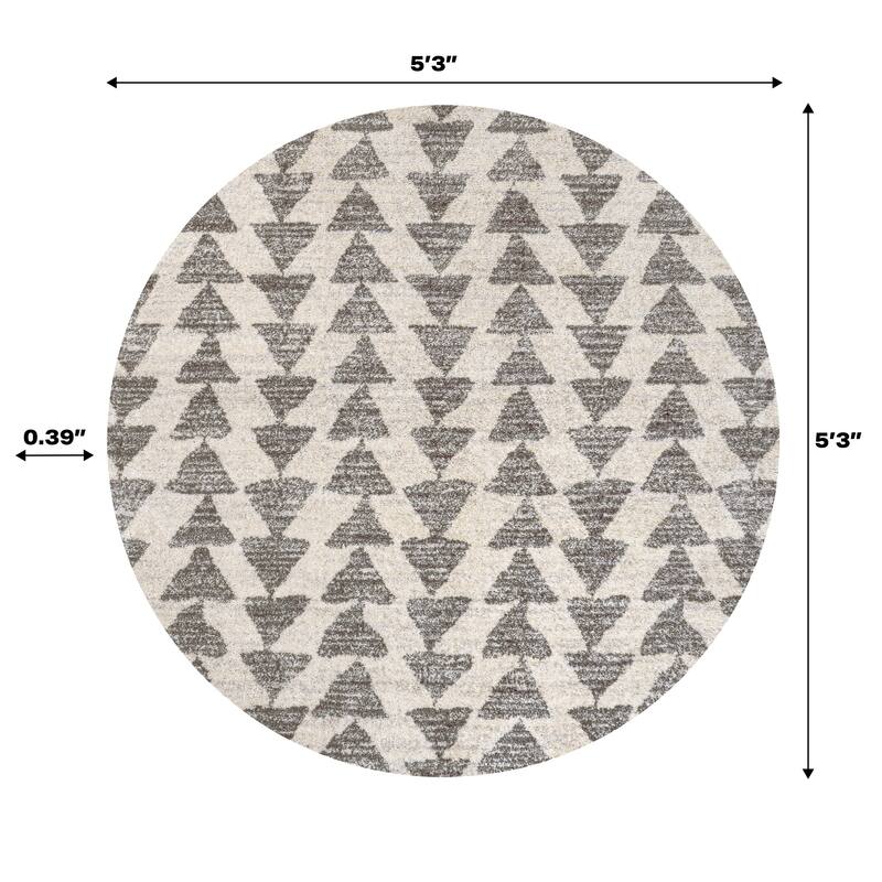 JONATHAN Y Khalil Moroccan Triangle Geometric Area Rug