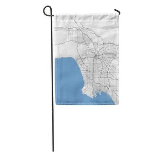 Overstock County Map Los Angeles City California Roads Capital
