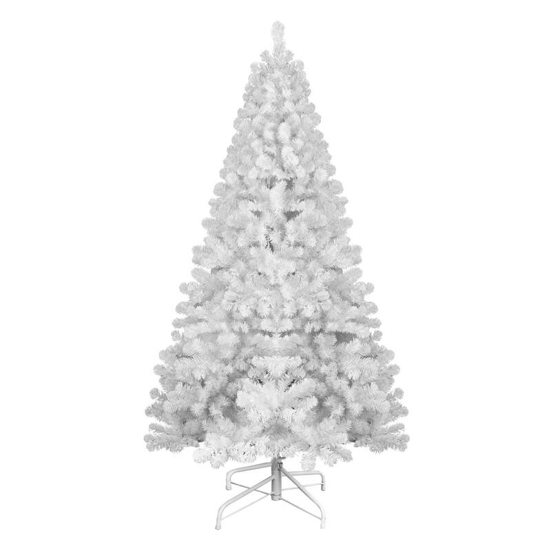 HomeRoots 9' White Full Spruce Christmas Tree