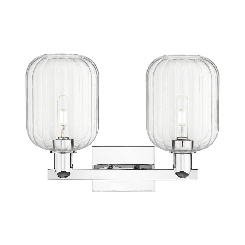 Innovations Lighting Downtown Urban - Preston - 2 Light 16" Jar Shade Bath Vanity Light
