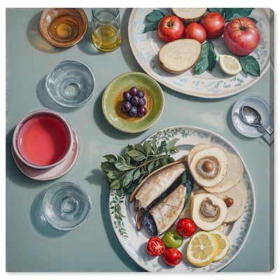 Sea Feast Canvas by Art Remedy, Gallery Wrapped