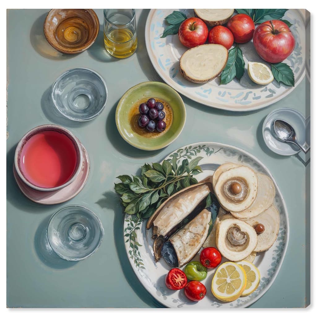 Sea Feast Canvas by Art Remedy, Gallery Wrapped
