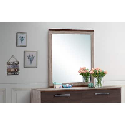 Magnolia Bedroom Mirror - Grey/Brown