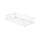 preview thumbnail 151 of 173, Toddler Floor Bed with Fence and Door, Montessori Platform Floorbed with Safety Guardrails for Children Boys Girls Kids Playroom