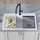 preview thumbnail 3 of 146, KRAUS Bellucci Workstation Topmount Drop-in Granite Kitchen Sink