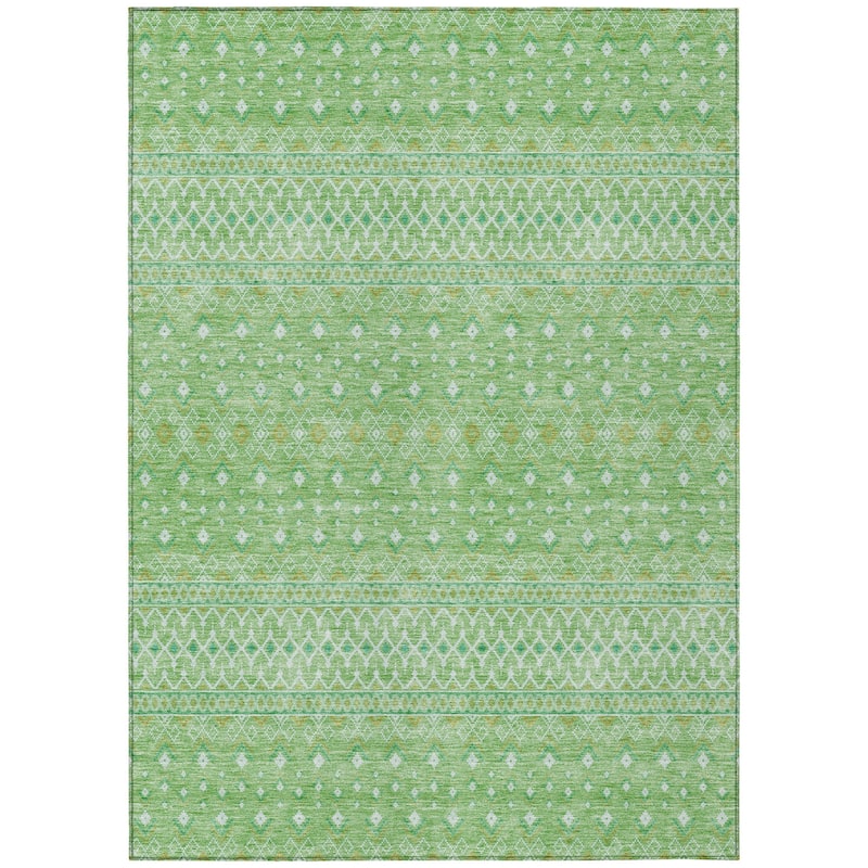 HomeRoots Tribal Transitional Rectangle Outdoor Rug