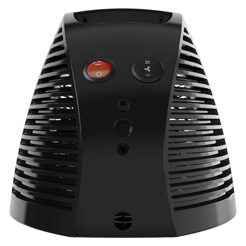 VH204 750-Watts Black Indoor Electric Fan Space Heater with Advanced Safety Features