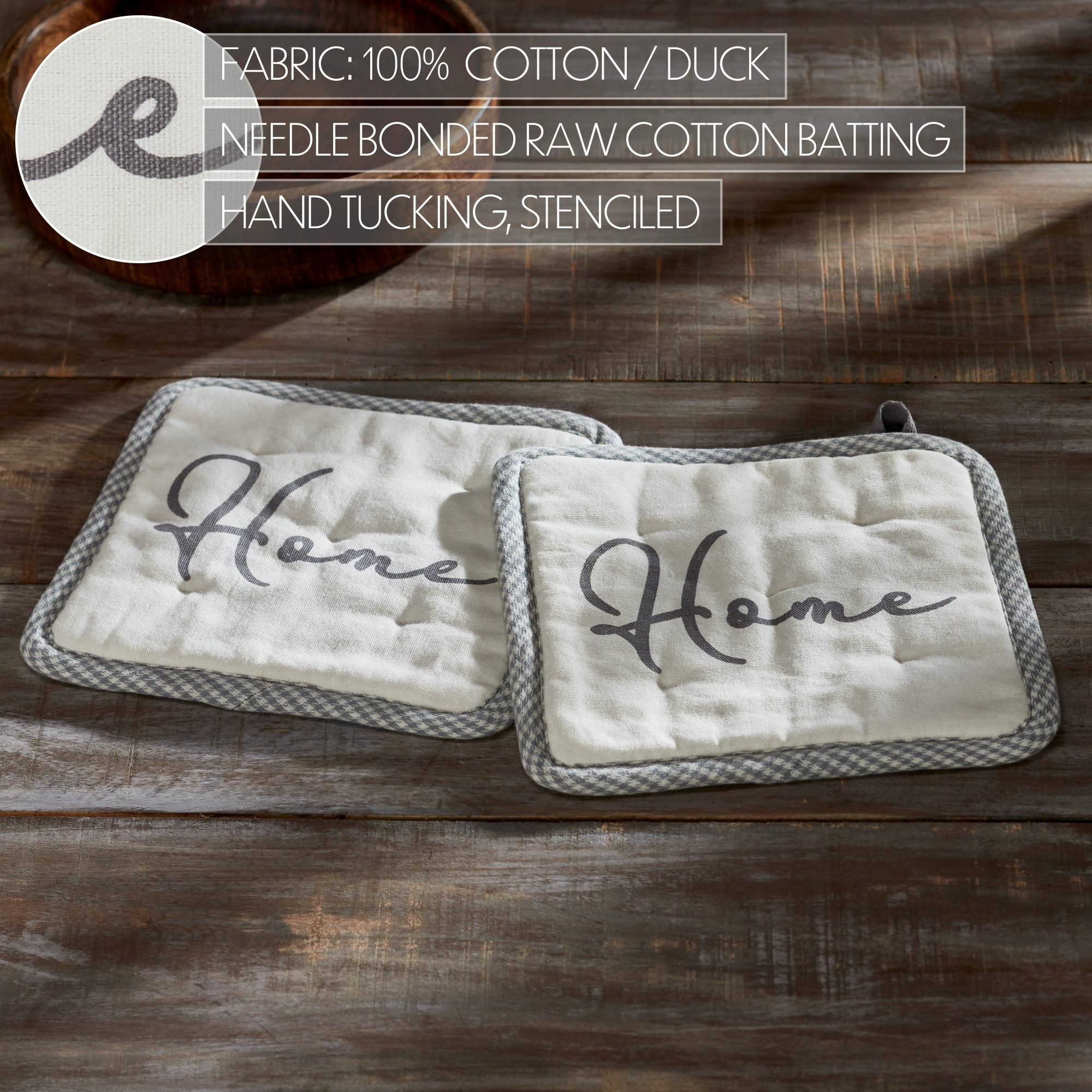 Finders Keepers Home Pot Holder Set of 2 8x8