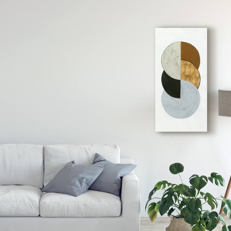Grace Popp 'Stacked Coins I' Canvas Art