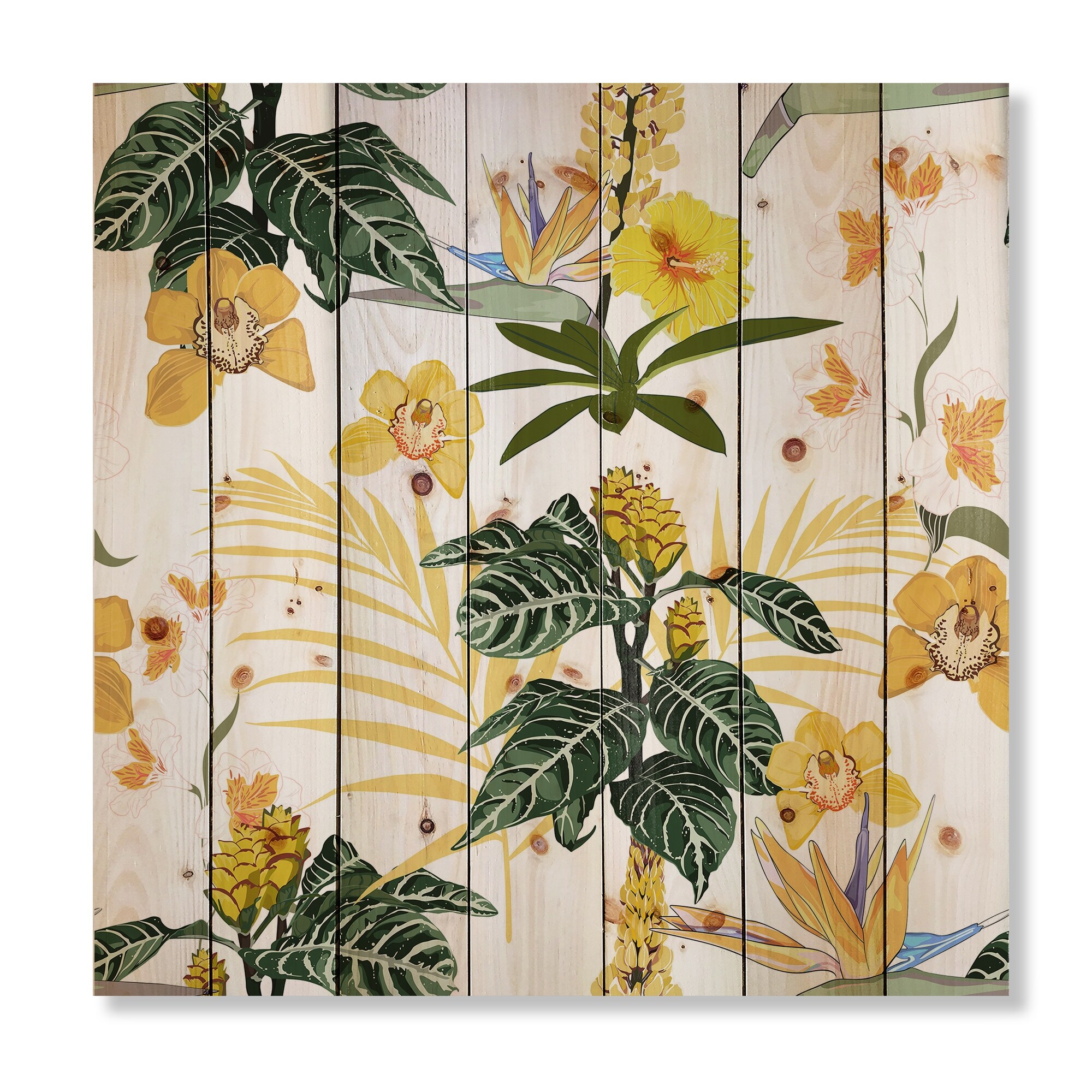 驚きの価格 on Print Modern - Pattern Flowers Beautiful Of DesignQ Natural Wood  Pine レリーフ、アート - www.hablalo.app