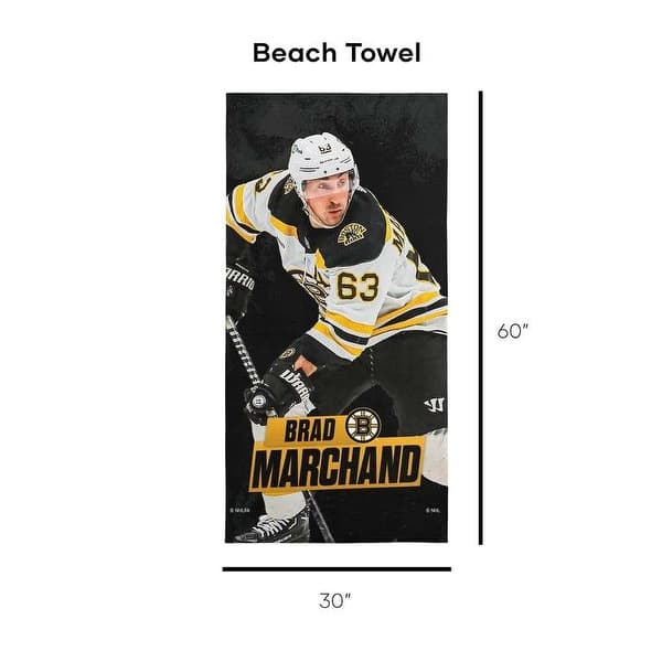 dimension image slide 7 of 12, NHL Player Beach Towel