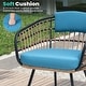 preview thumbnail 19 of 24, VredHom 11PC Outdoor Patio Aluminum X-Frame Dining Set Table with Rattan Chairs