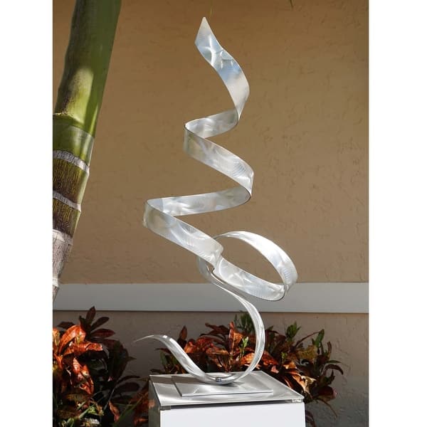 Shop Statements2000 Large Modern Metal Art Abstract Sculpture Decor By Jon Allen Perfect Moment Flat Base Overstock 28625484