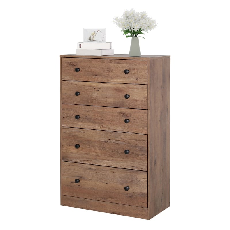 VEIKOUS 31.5''W 5-Drawer Chest of Dresser Storage Clothes Organizer for Bedroom