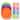 Basicwise 16 Piece Reusable Plastic Dinnerware Set for 4 – Microwavable & Dishwasher Safe Assorted Color Plates, and Cutlery