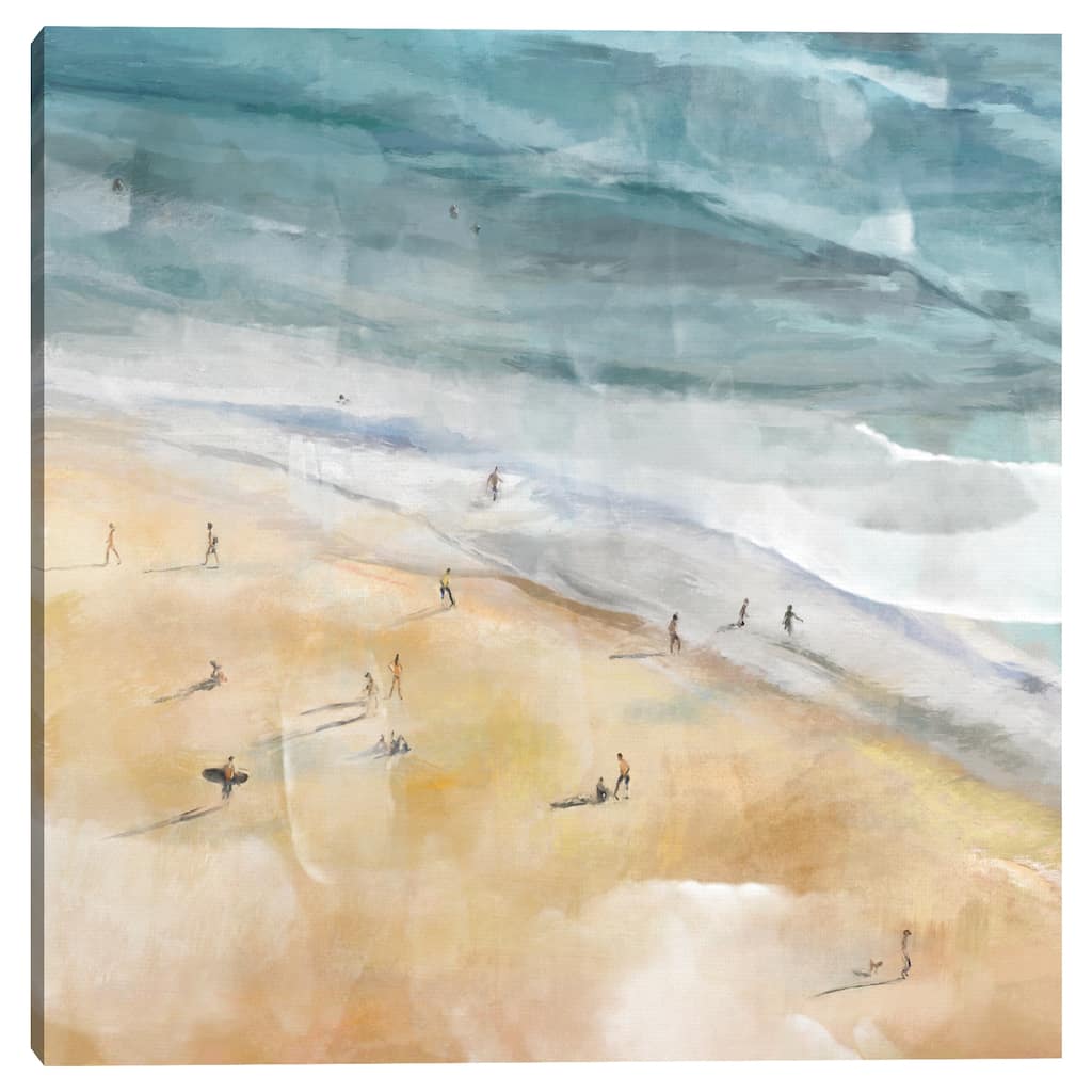 La Plage by Studio Arts Canvas Art Print