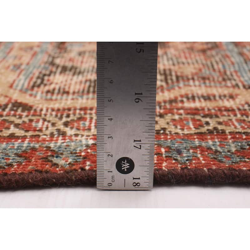 ECARPETGALLERY Hand-knotted Antalya Vintage Copper Wool Rug - 7'7 x 11'1
