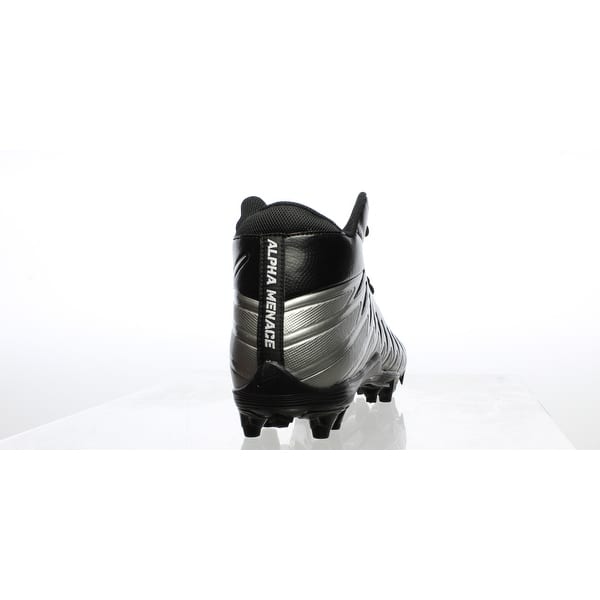 Shop Nike Mens Alpha Menace Varsity Mid Black Football Cleats Size