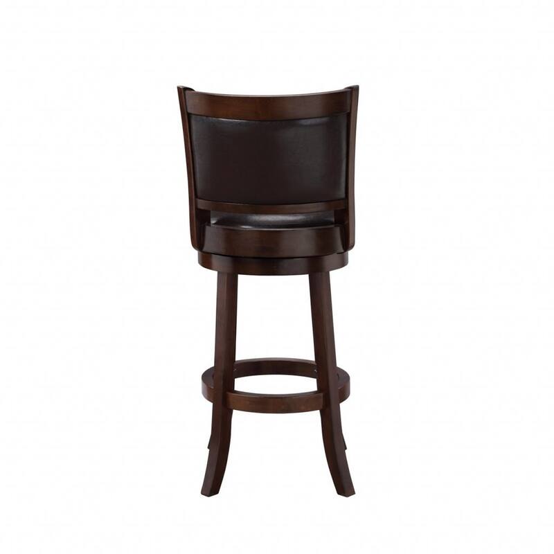 Augusta Wood Indoor Swivel Barstool