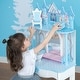 preview thumbnail 3 of 4, Teamson Kids - Dreamland Castle Play Vanity Set - White / Ice Blue - 23.5" L x 12.52" W x 46.5" H