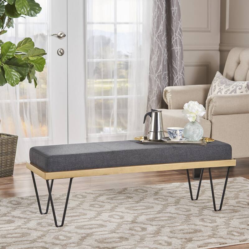 Mid-century Modern Upholstered Bench