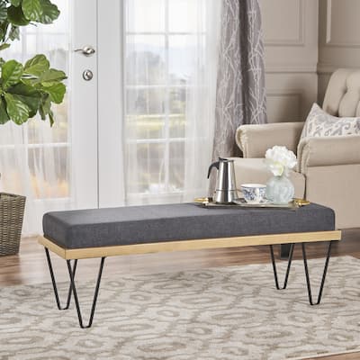 Mid-century Modern Upholstered Bench
