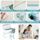 preview thumbnail 16 of 14, Kids Desk and Chair Set with Adjustable Height and Tilted Desktop - 31.5" x 20"x 41" (L x W x H)