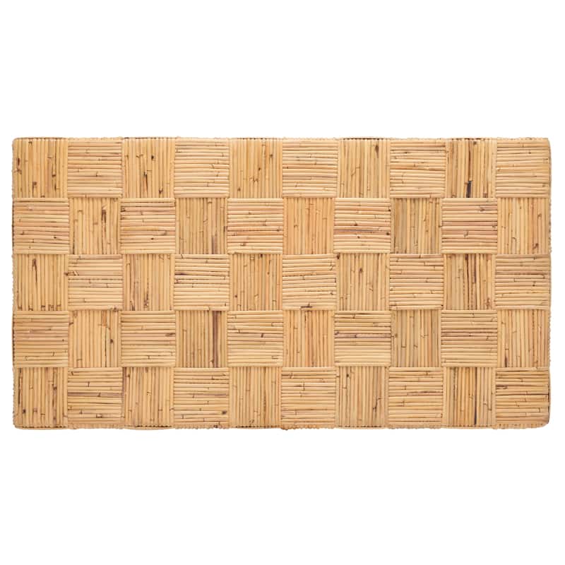 SAFAVIEH Dalina Rattan Coffee Table. - 47" W x 26" D x 18" H - 47Wx26Dx18H