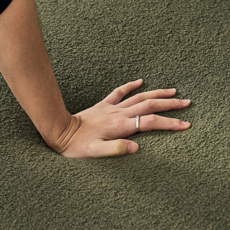 Roomfitters Two 85" Modern Teddy Fabric Sofa Set with Gold Legs, Channel Stitched 2-Piece Living Room Furniture Set