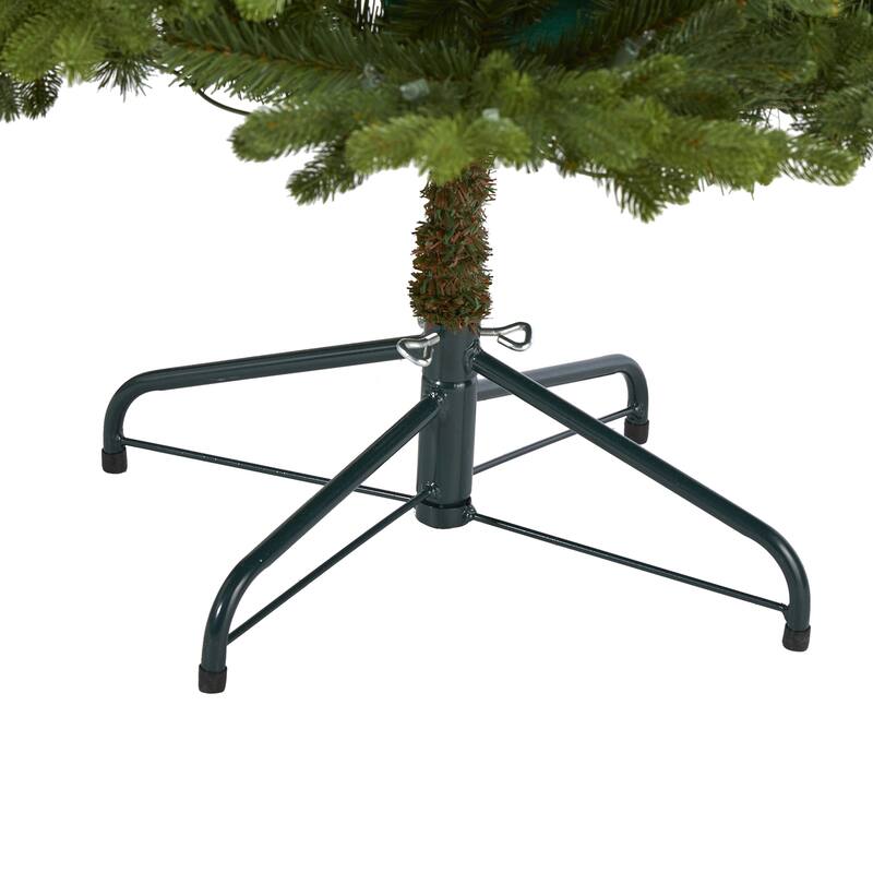 Artificial Christmas Tree 5.5Ft with Lights - Washington Fir Tree, Holiday Decor, Bendable Branches - Green - 66