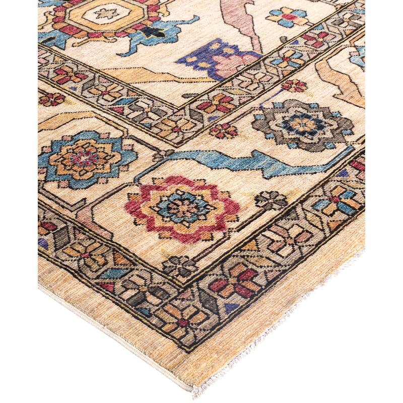 Serapi One-of-a-Kind Hand-Knotted Area Rug - Ivory - 9' 1" x 11' 11"