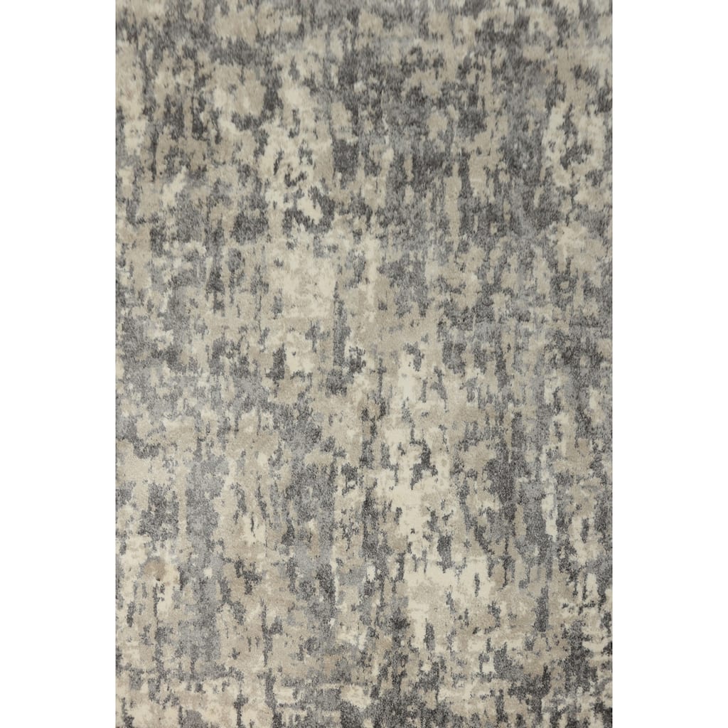 Machine Made Oriental Polyester Carpet Tribal All-Over Beige & Ivories Shaggy Area Rug - 10' 0'' X 7' 10''