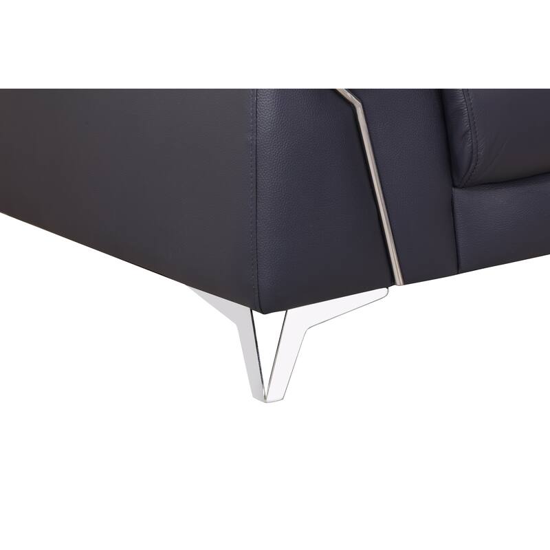 Top Grain Italian Leather Loveseat
