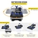 preview thumbnail 7 of 16, VEVOR Heat Press Machine 15x15in 8in1 Heat Press 800W Sublimation Machine 360° Rotation Swing-Away Heat Press